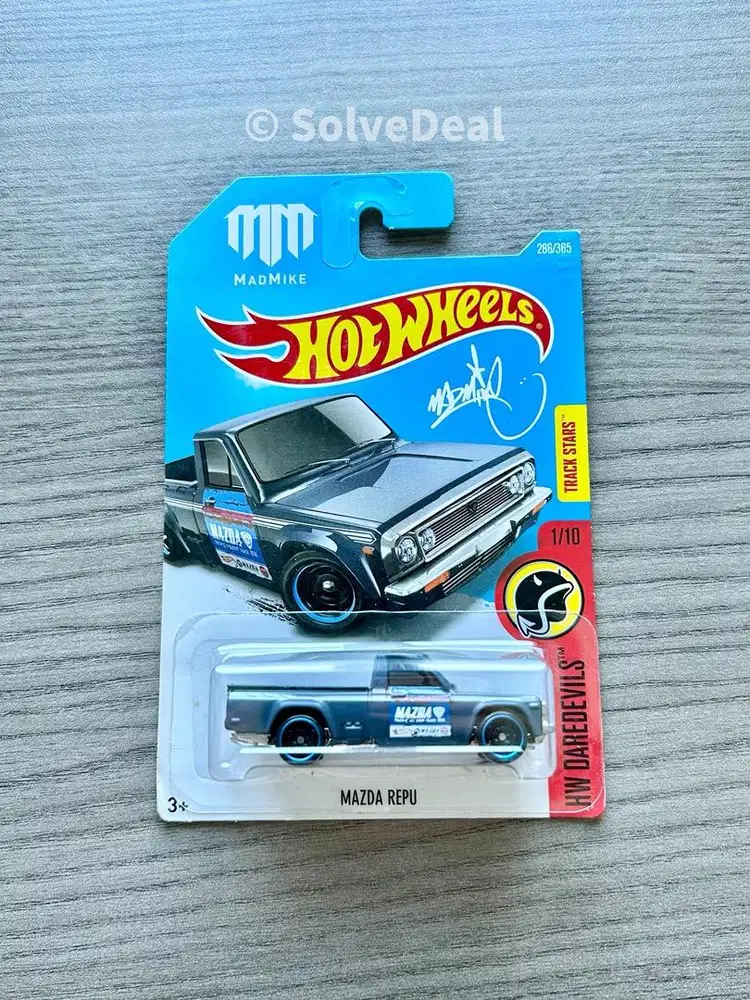 Hot Wheels Mazda Repu 2017 Flat Dark Grey Koleksi Hotwheels