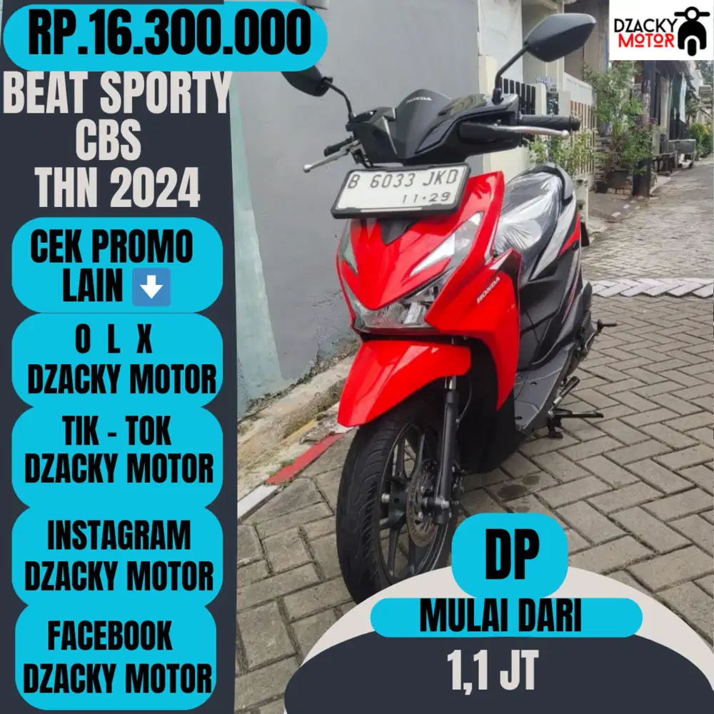 BEAT SPORTY CBS TAHUN 2024 SECOND LIKE NEW