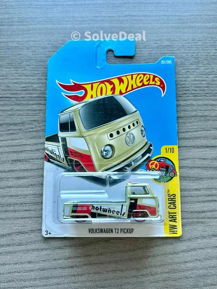 Hot Wheels Volkswagen T2 Pickup 2017 Beige Koleksi Hotwheels