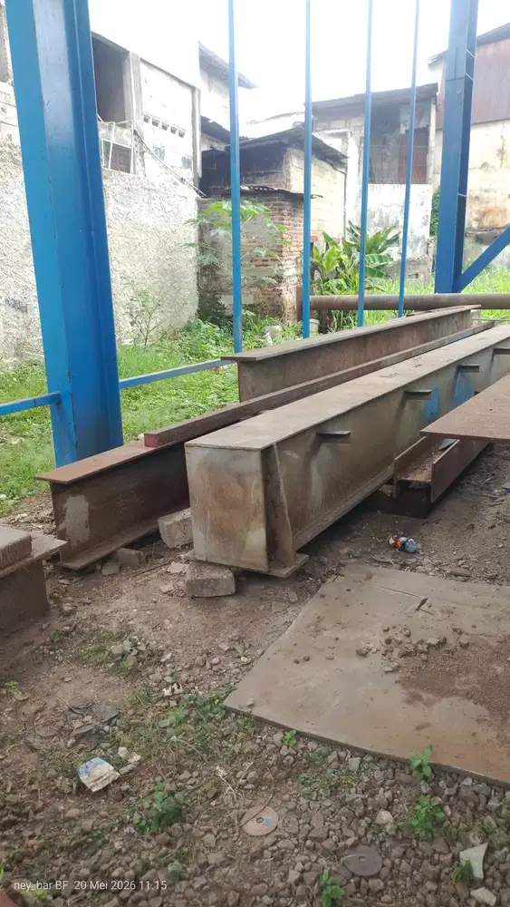 Iwf, h beam, besi kotak dan girder total 6 pcs