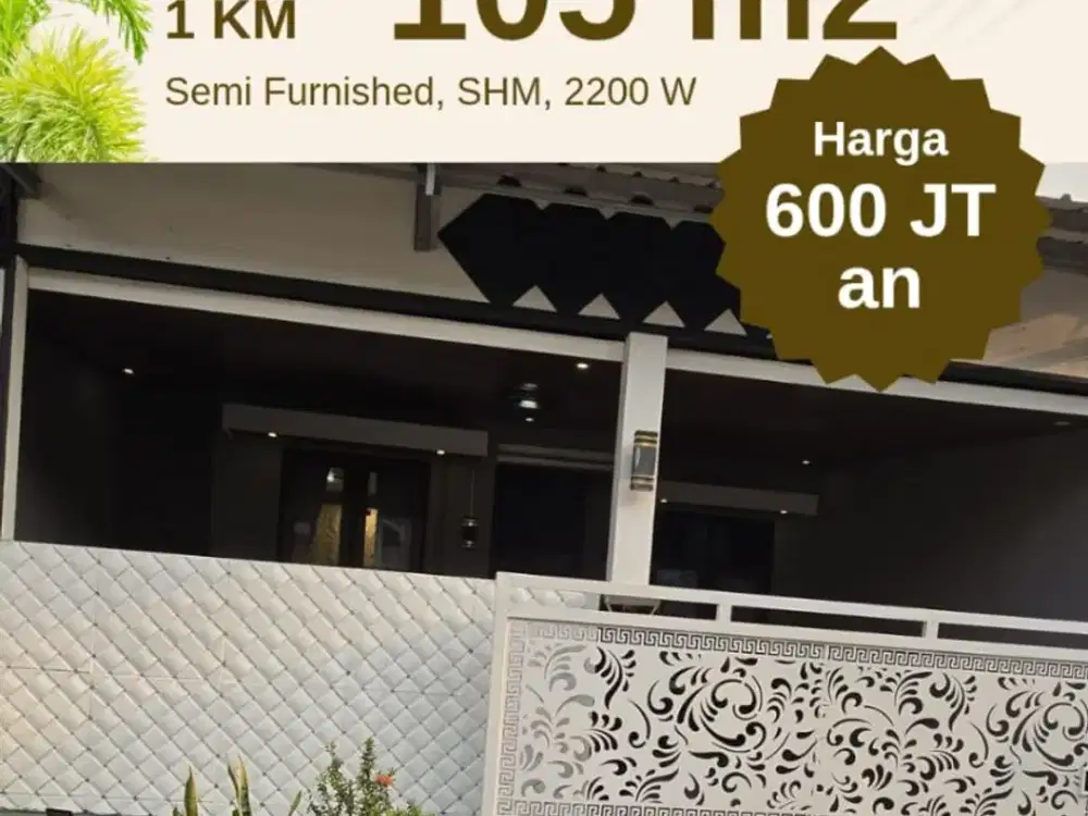 Rumah Desian kekinian Habis Renovasi Total Plamongan Indah Pedurungan