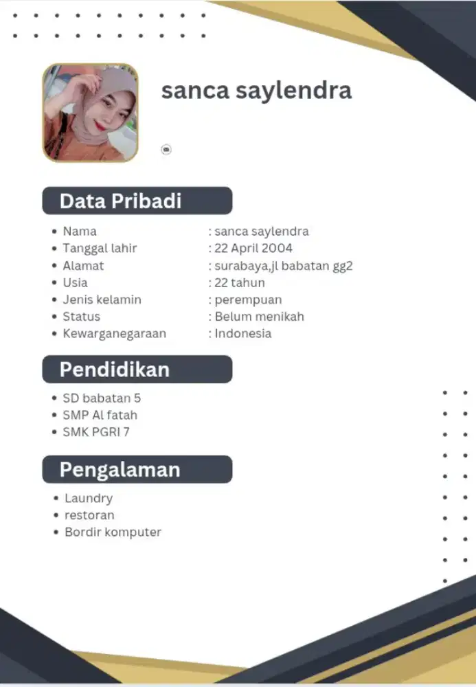 Info lowongan pekerjaan