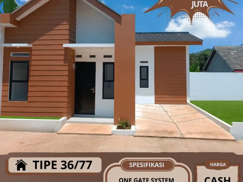 RUMAH READY HARGA MURAH DIBAAWAH PASARAN BEBAS BANJIR