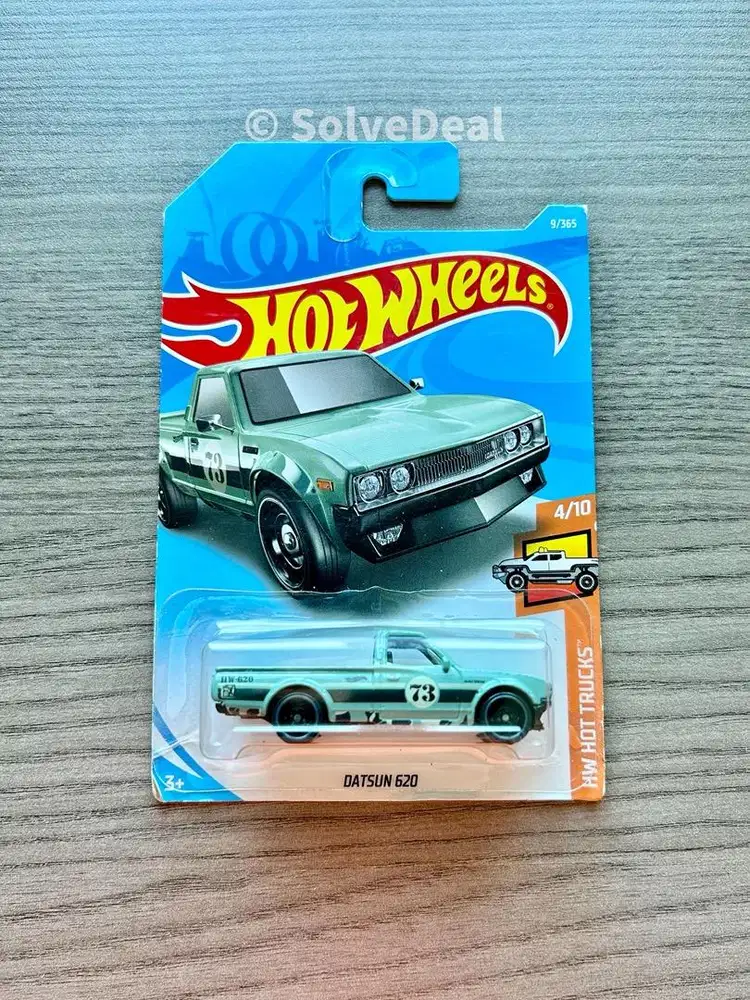 Hot Wheels Datsun 620 2018 Light Green Koleksi Hotwheels