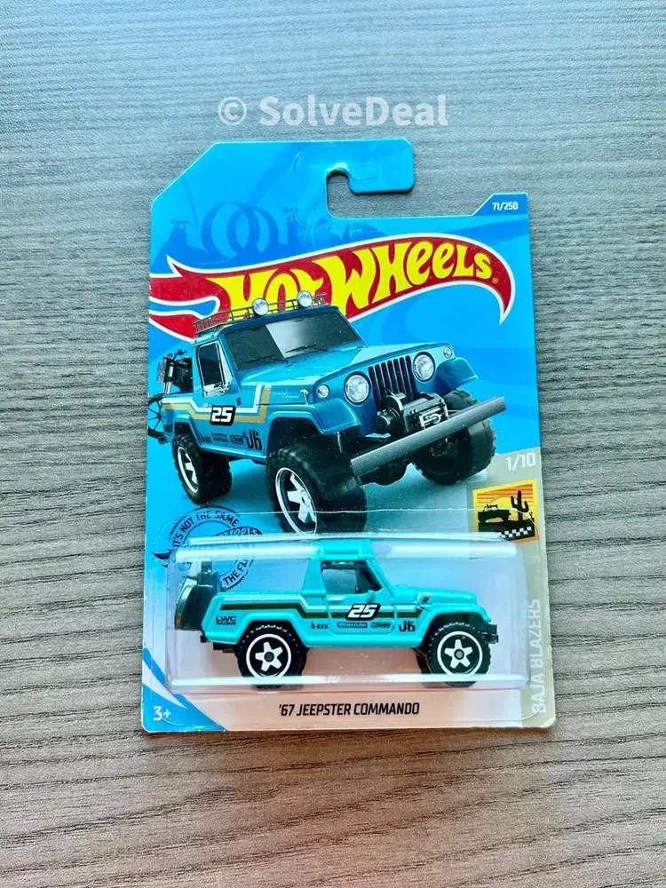 Hot Wheels 67 Jeepster Commando 2020 Metallic Light Blue Hotwheels