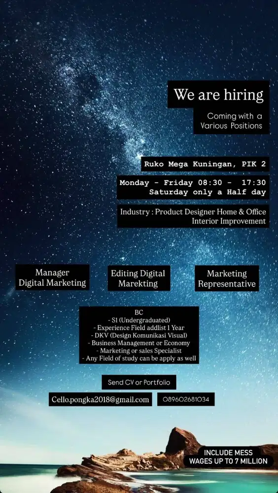Marketing Sales and Company Representative