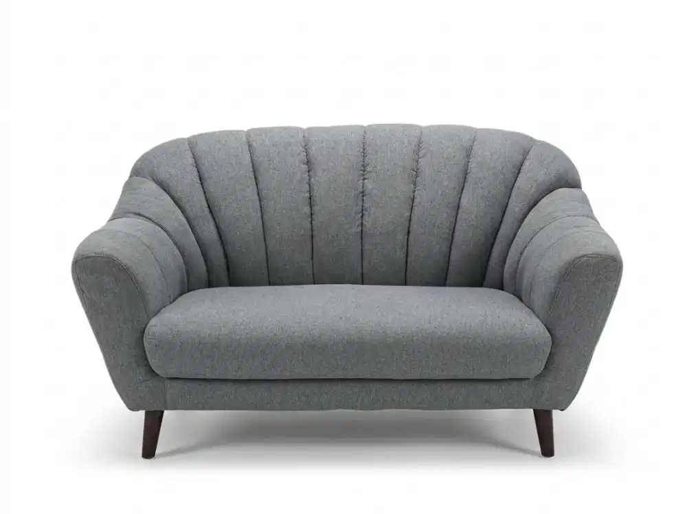 Sofa Kerang Minimalis abu abu muda premium