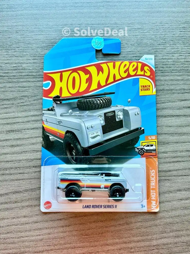 Hot Wheels Land Rover Series II 2024 Light Gray Koleksi Hotwheels