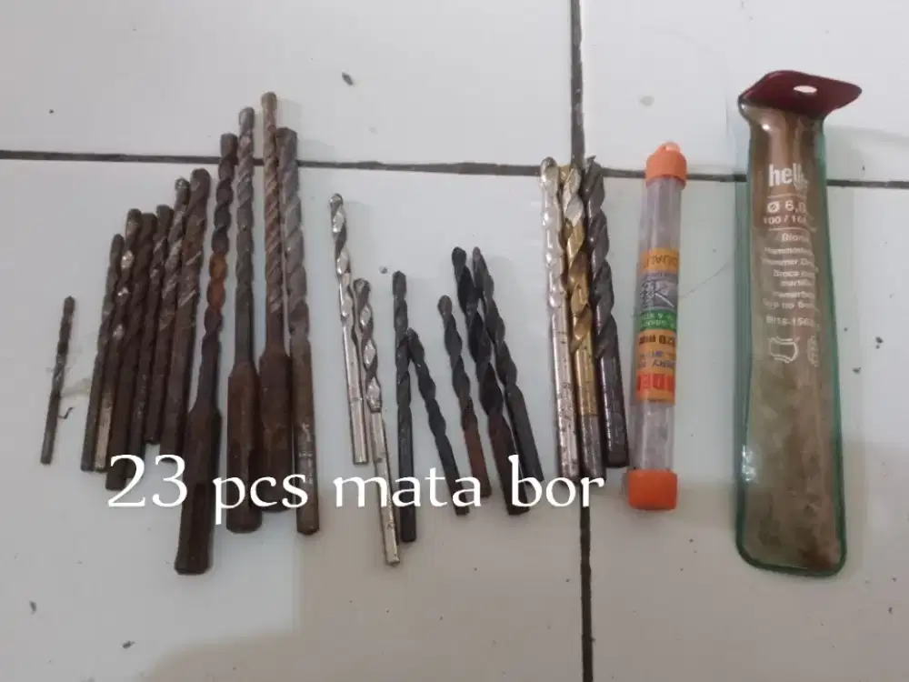 borongan mata bor ada 23 pcs