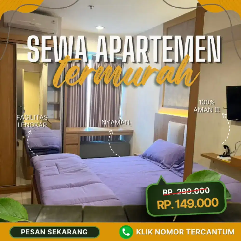 Sewa apartemen City park Harian/Transit Jakarta Barat Cengkareng Murah