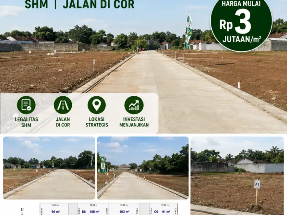 Promo Murah Tanah Kavling Strategis Dekat Kantor Walikota Tangsel, SHM