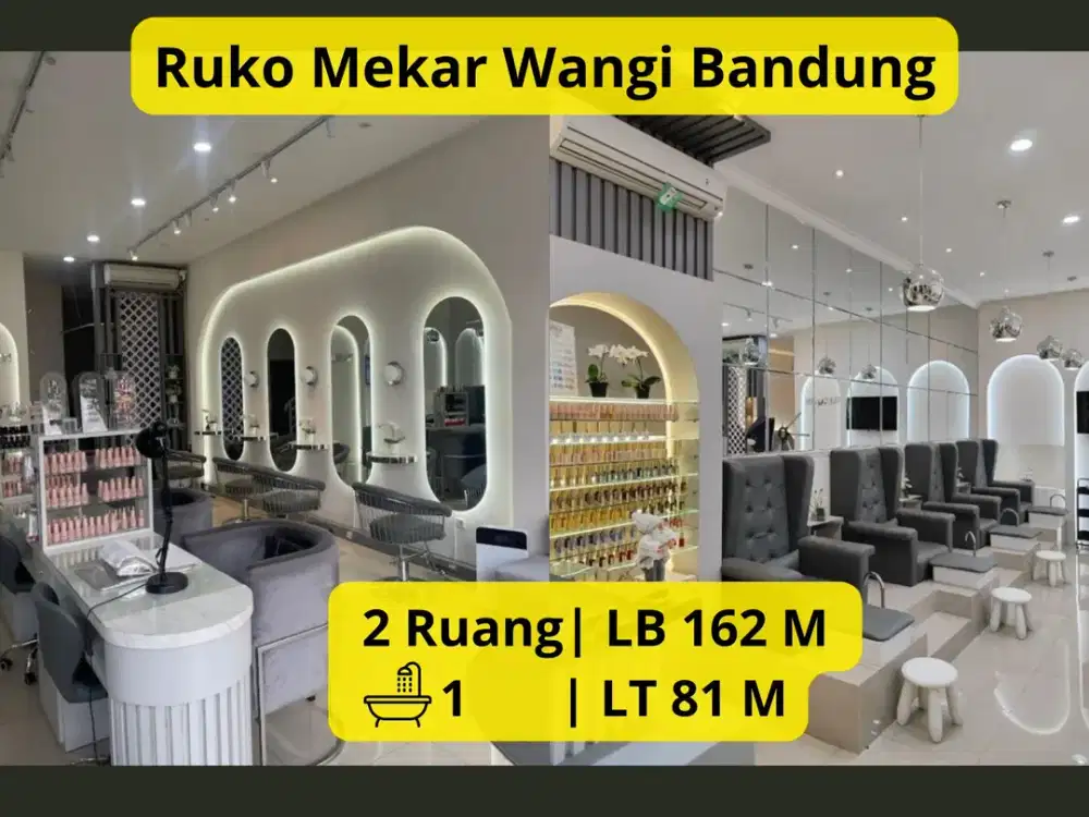 Disewakan Ruko Siap Pakai di Mekarwangi Bandung Semi Furnished | AC & CCTV | Main Road | Rp 220 Juta/Tahun