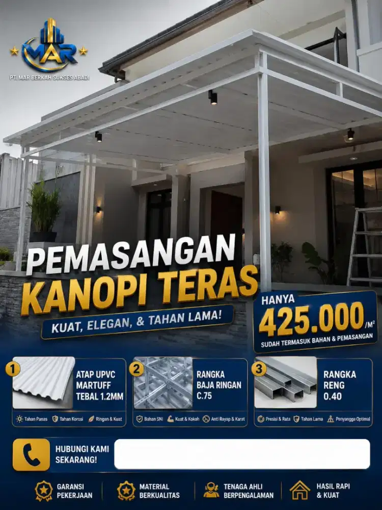 Jasa pasang kanopi bergaransi wilayah bogor jakarta bekasi depok