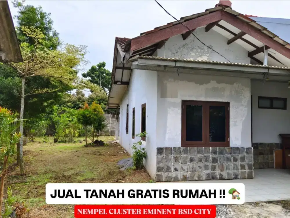 DIJUAL KAVLING TANAH BESERTA BANGUNAN DI BUMI PUSPITEK ASRI BSD PAGEDANGAN