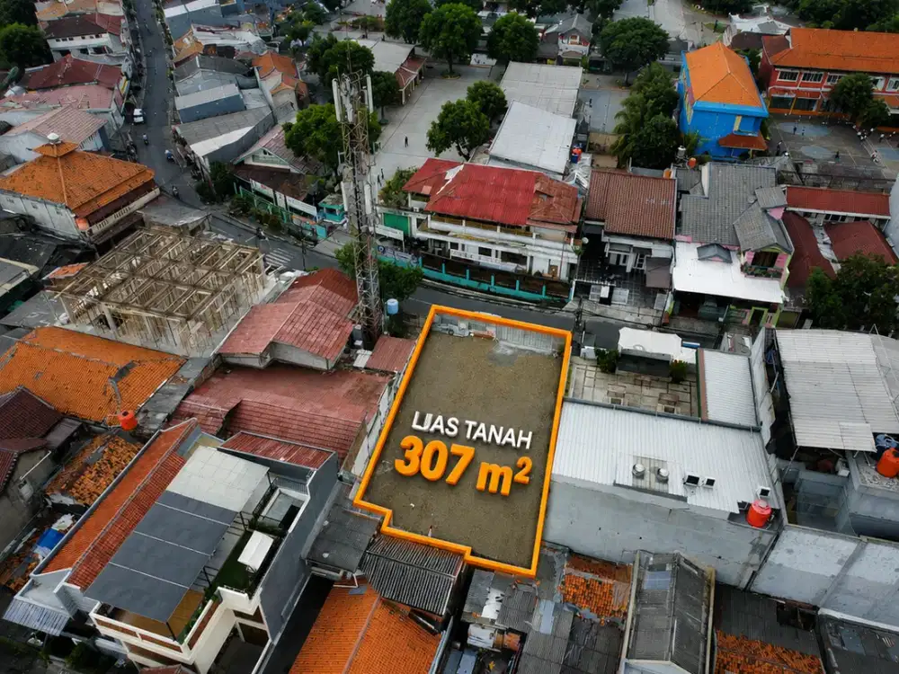 Turun Harga! Tanah SHM 307 m² Bukit Duri Jaksel, Dekat Stasiun Manggarai & Tebet