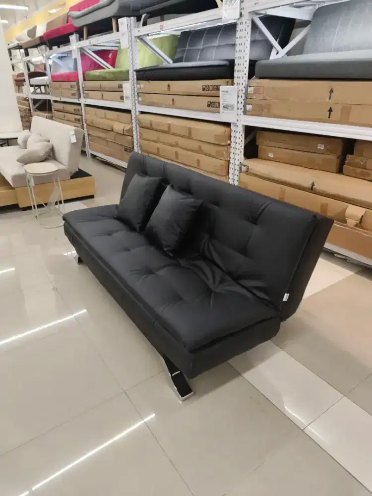 Sofa bed black minimalis
