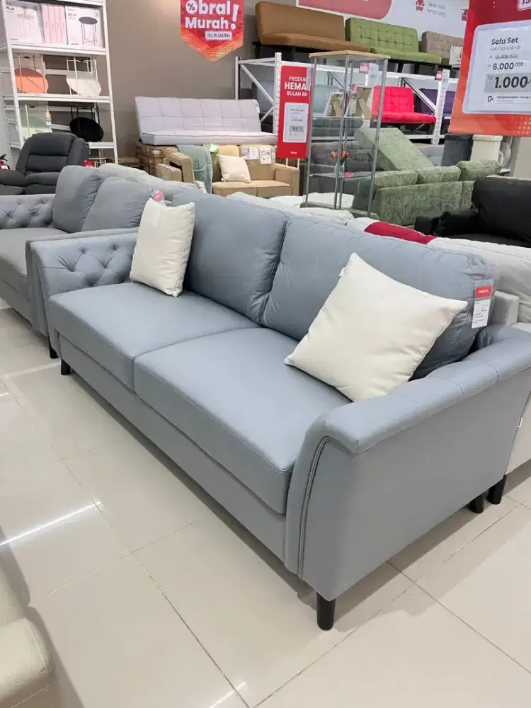 Sofa Lora 3 seater grey