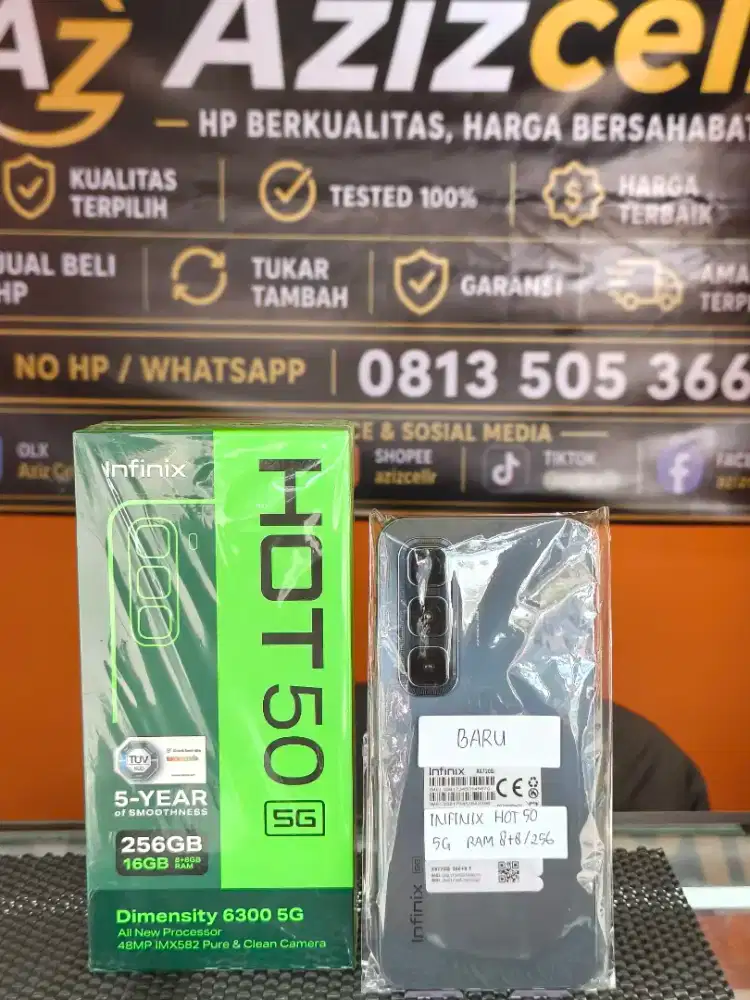 BARU INFINIX HOT 50 5G RAM 8+8/256