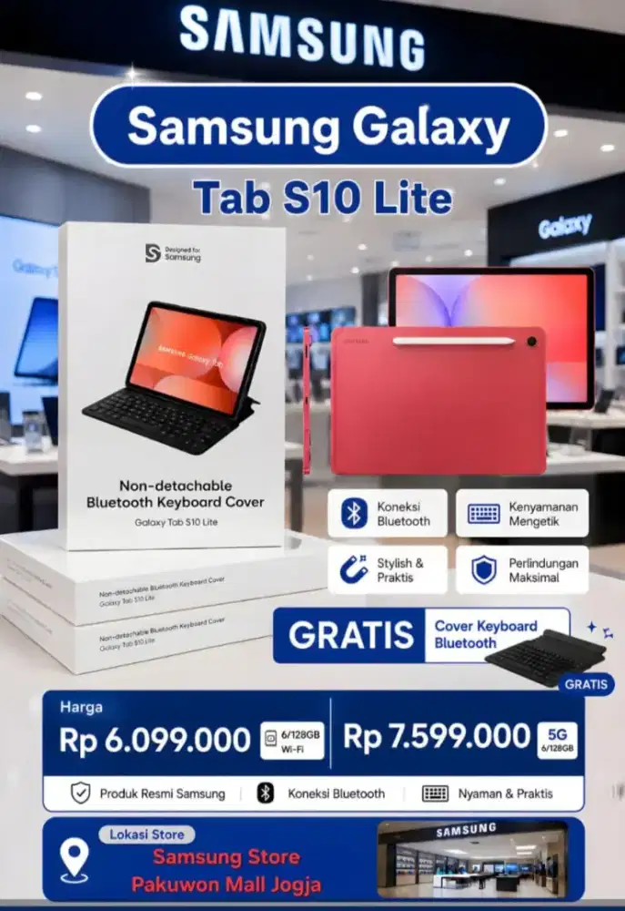 Promo Tab S10Lite Free Keyboard + Spen Cicilan 0%