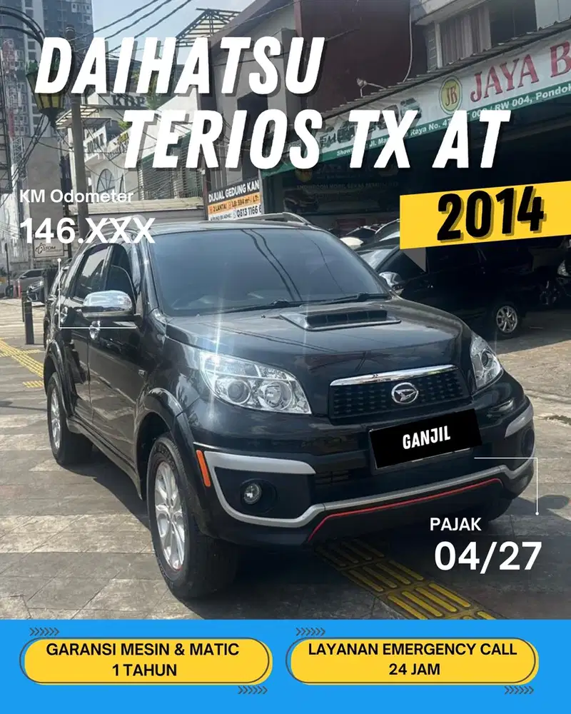 DAIHATSU TERIOS TX AT MATIC 2014 GANJIL