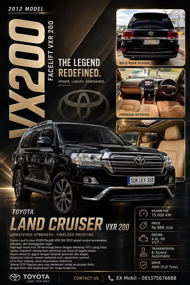 Toyota Landcruiser VX200 2012