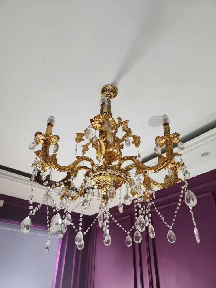 Lampu gantung klasik gold eglare