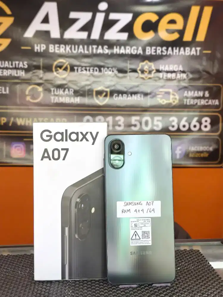 SAMSUNG A07 RAM 4+4/64