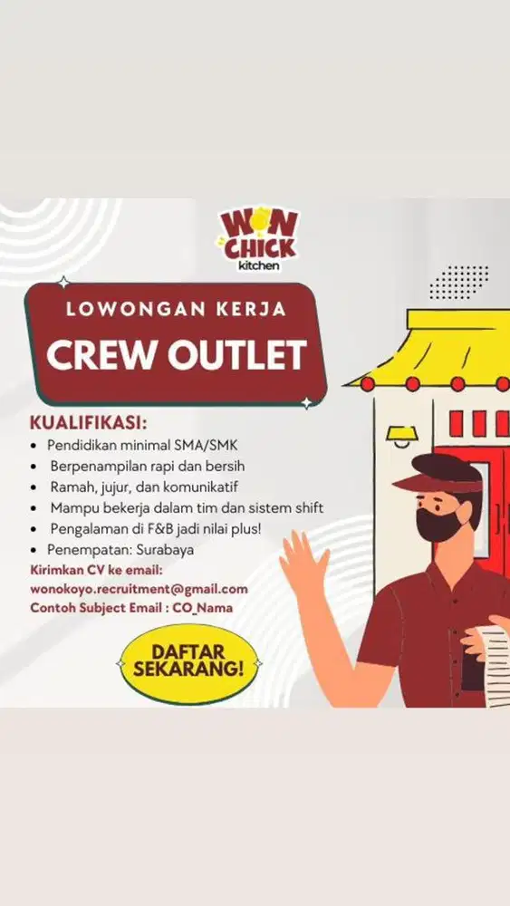 Lowongan Crew Outlet