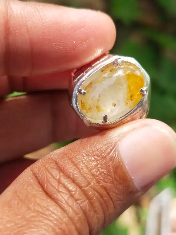 safir /yakut ceylon  ring perak