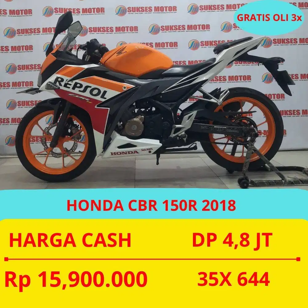 HONDA CBR 150R 2018 DP 4,8 JUTA GUYS
