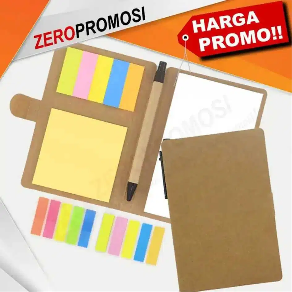 Souvenir Kantor Notebook Sticky Note N-808 Custom Logo