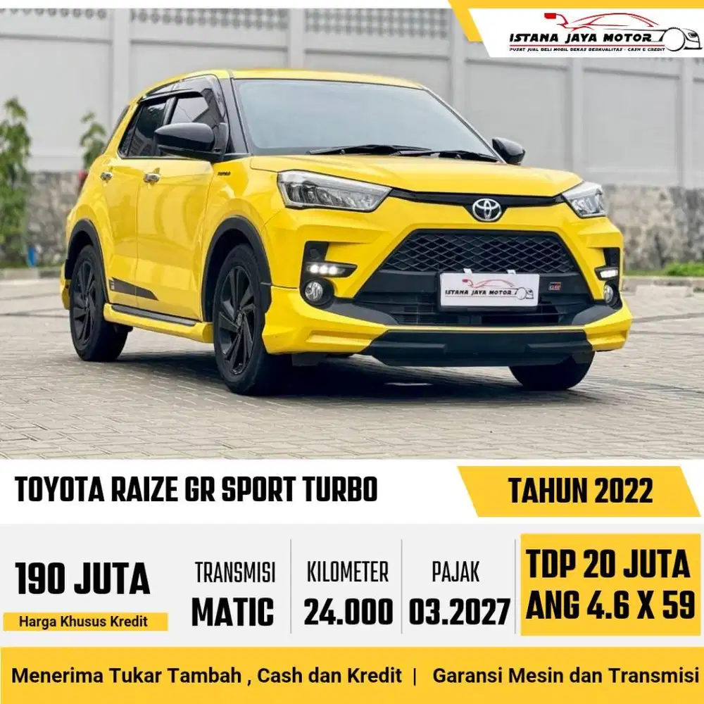 KM 24RB !! Toyota Raize GR Sport Turbo Automatic 2022
