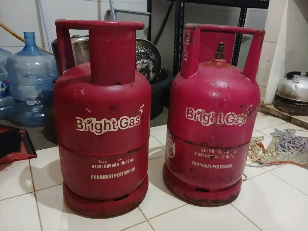 DIJUAL 2 TABUNG BRIGHT GAS PERTAMINA 12 KG ORIGINAL