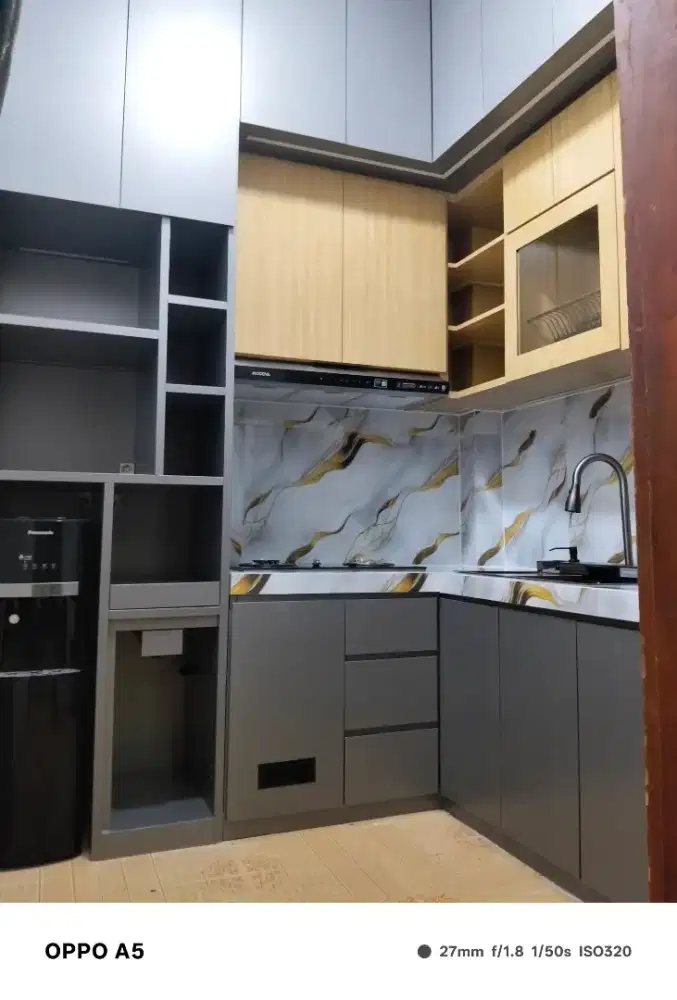 Kitchen set aluminium acp double layer anti rayap tahan lembab