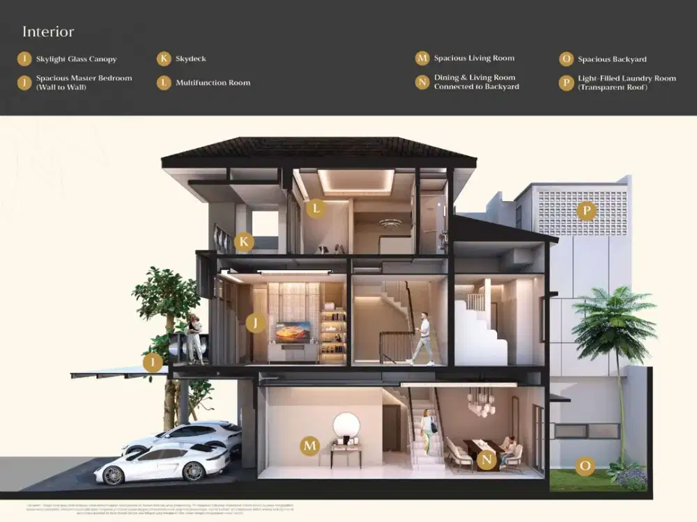 Grand Pasadena Village Rumah Modern dengan 5 Kamar Tidur dan Carport Luas