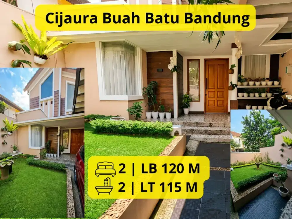 Dijual Rumah Semi Furnished Siap Huni di Cijaura Buah Batu Bandung 2 Lantai | SHM & IMB | Rp 1,3 Milyar