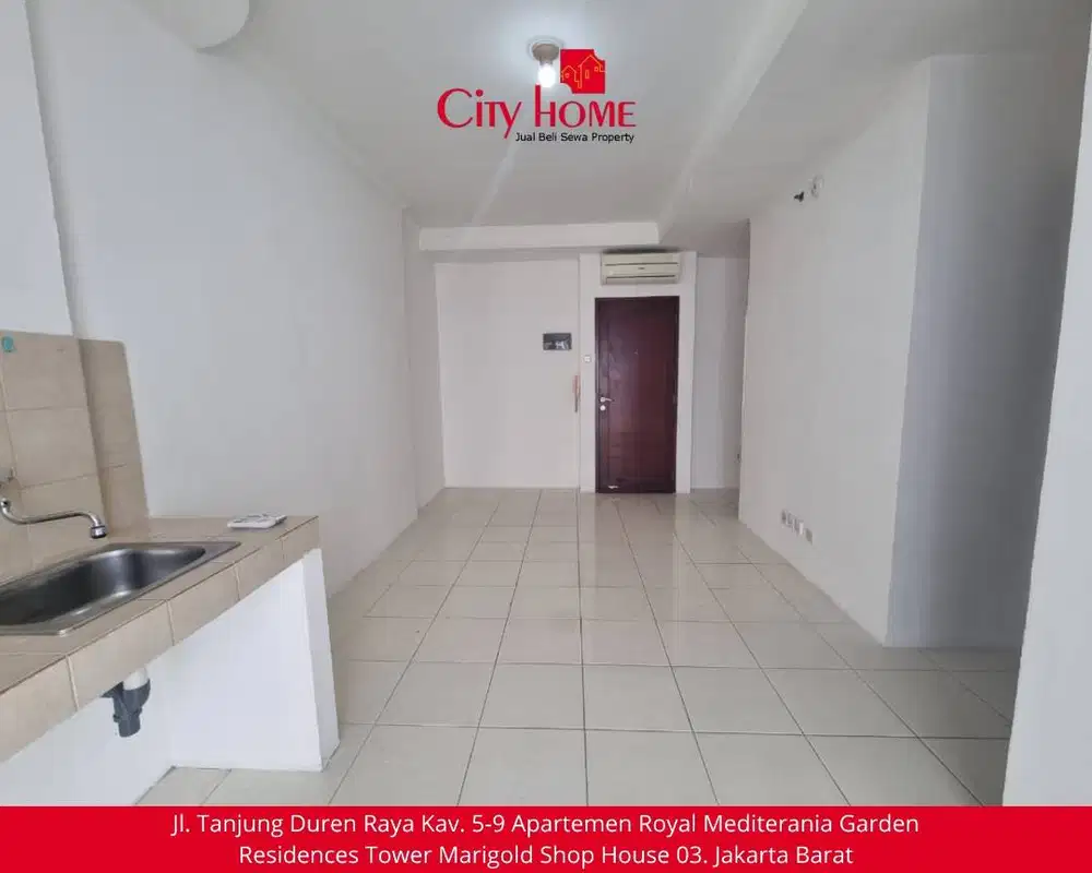 Sewa Apartemen 2 BR Unfurnished di Mediterania Garden Residence 2