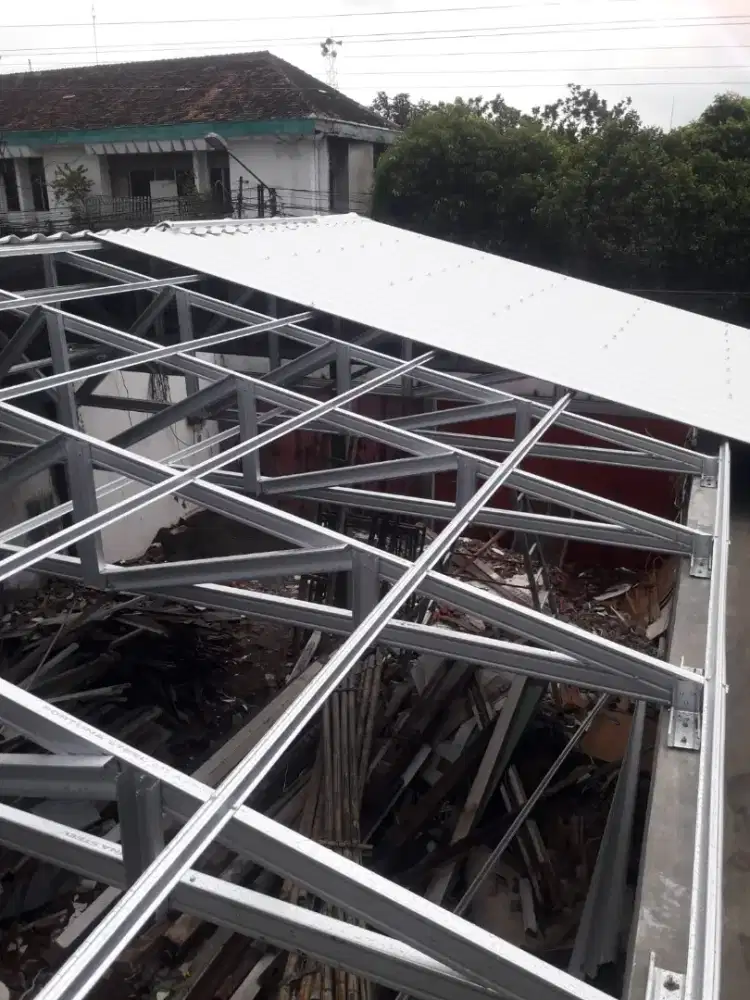 Menjual kanopi baja ringan atap alderon