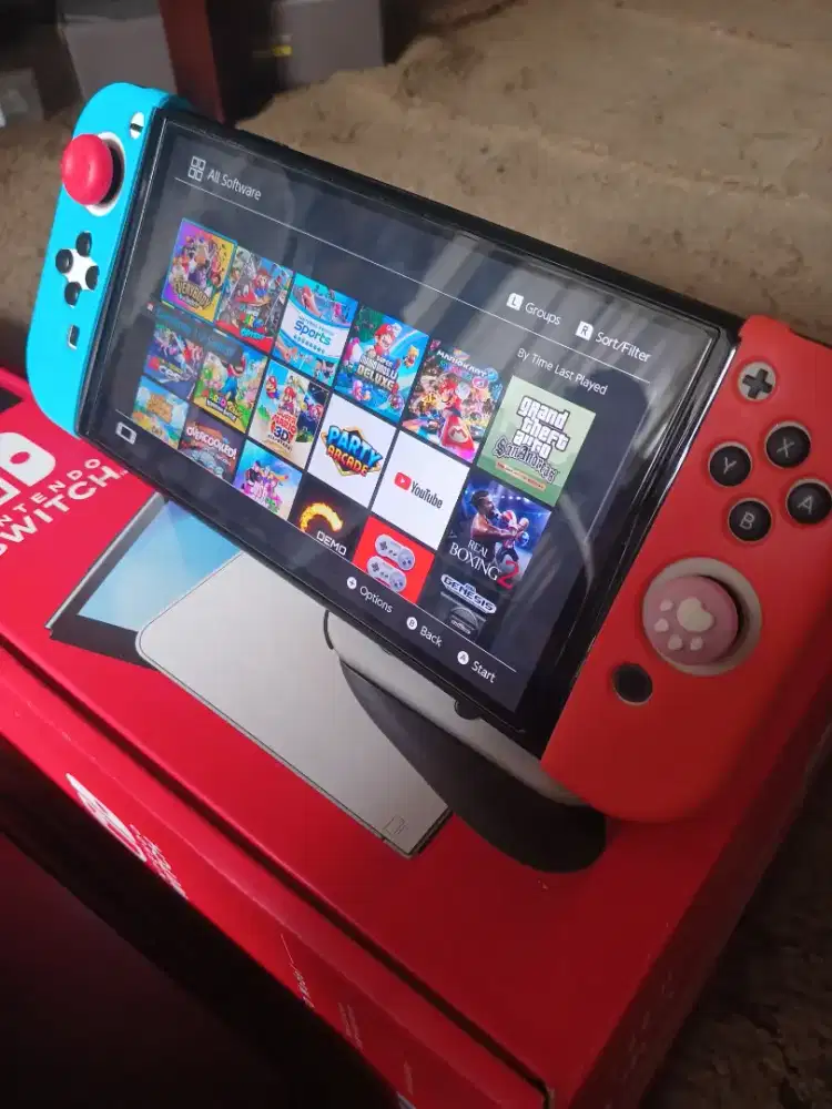 Nintendo Switch OLED ,OFW, Dus aksesoris lengkap