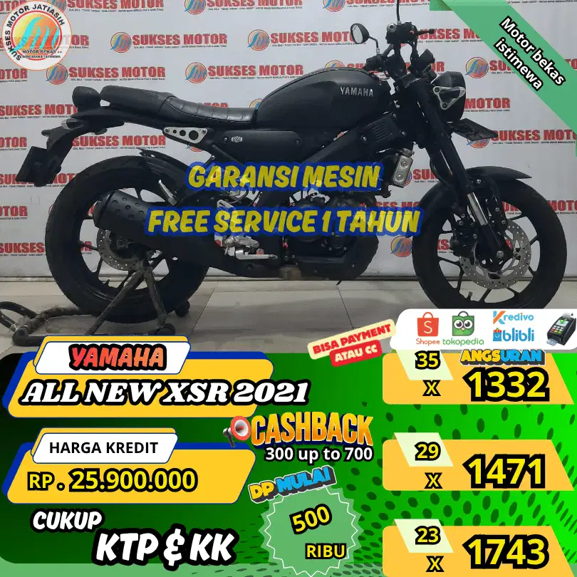 YAMAHA ALLNEW XSR 2021 PROMO PAMERANSUKSES SYRTKTP&KK(SUKSESMOTOR)