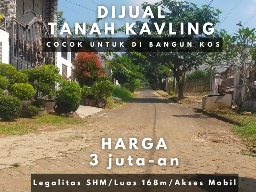 Lebar Jalan 6 Meter SHM Ready 5 Menit Kampus ITN Malang Cocok Dibangun Kos Kosan