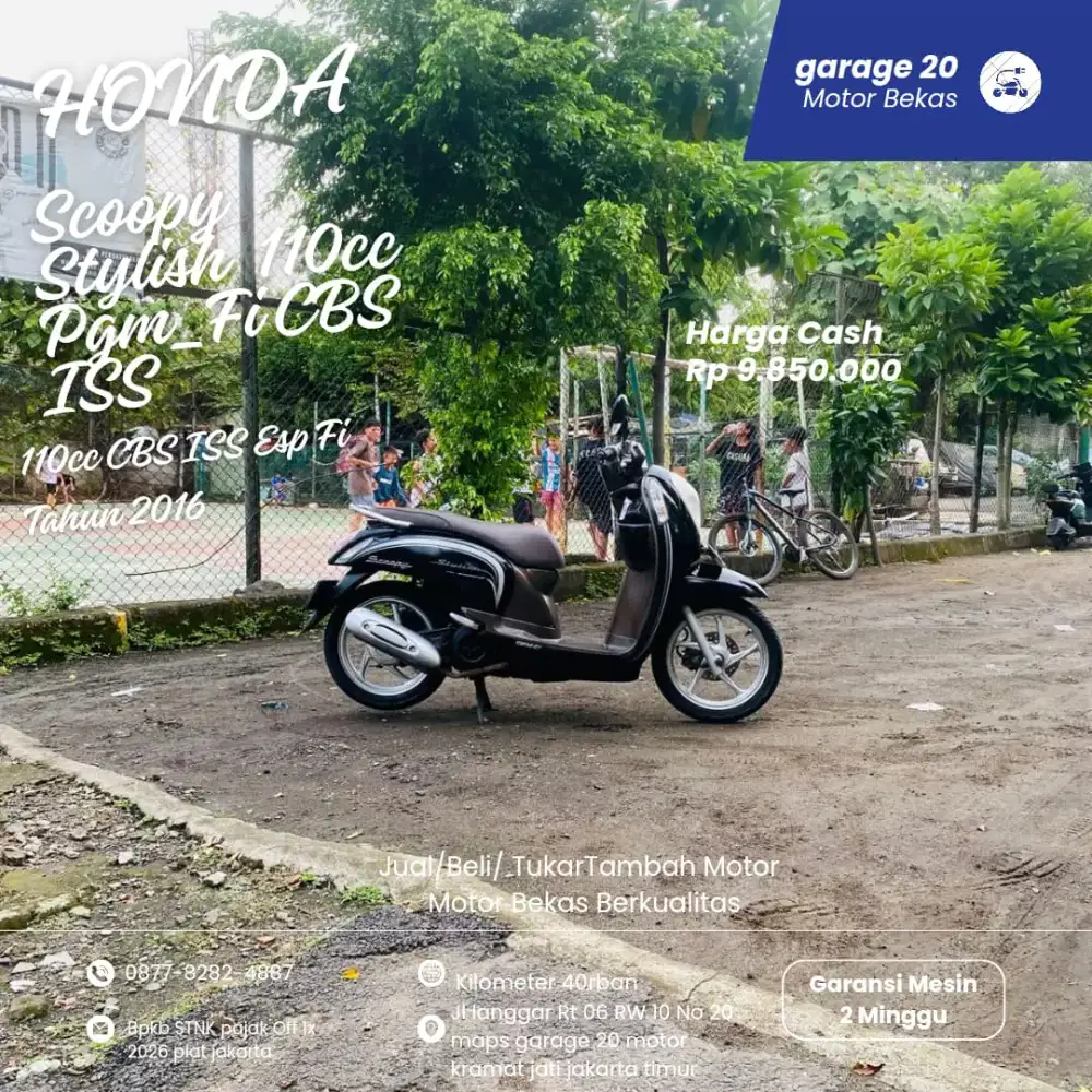 Honda Scoopy 110cc stylish CBS iss Esp Fi Tahun 2016