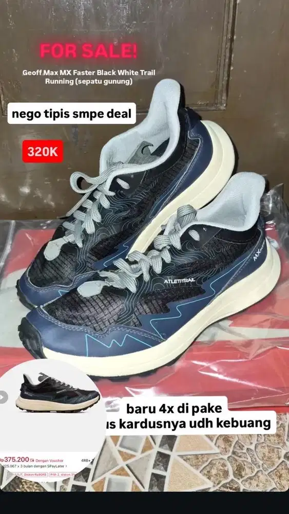 (Bekas) sepatu trail running geoffmax