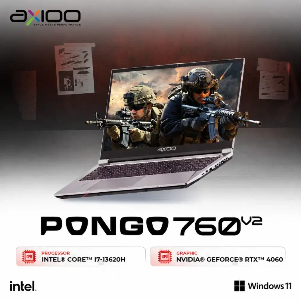 Laptop Axioo Pongo 760v2 NEW Segel