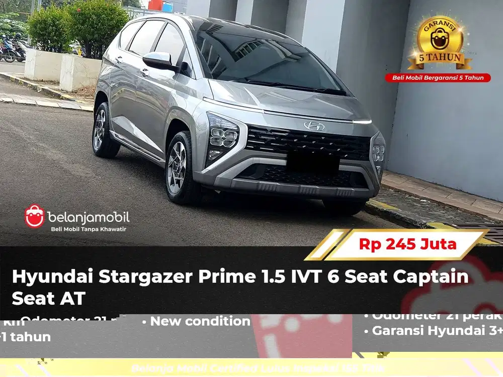 [ KM 21 PERAK ] Hyundai Stargazer Prime 1.5 IVT Captain Seat 2026/2025