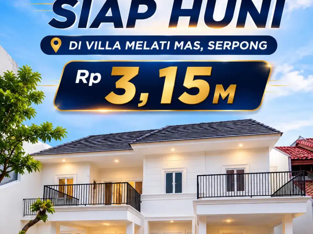DIJUAL Rumah Bagus Banget di Villa Melati Mas Serpong