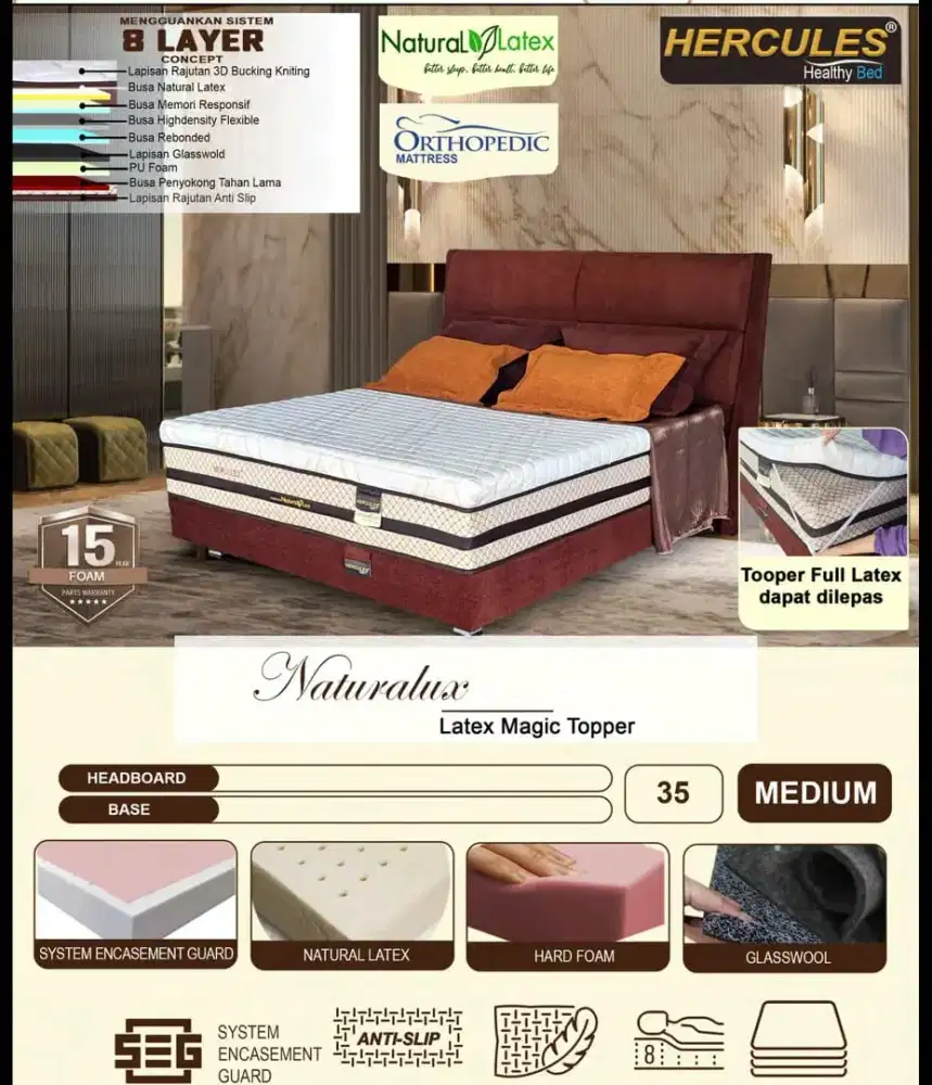 Matras Hercules Naturalux | Wilco Furniture