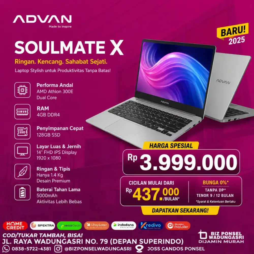 Promo laptop kredit ktp saja