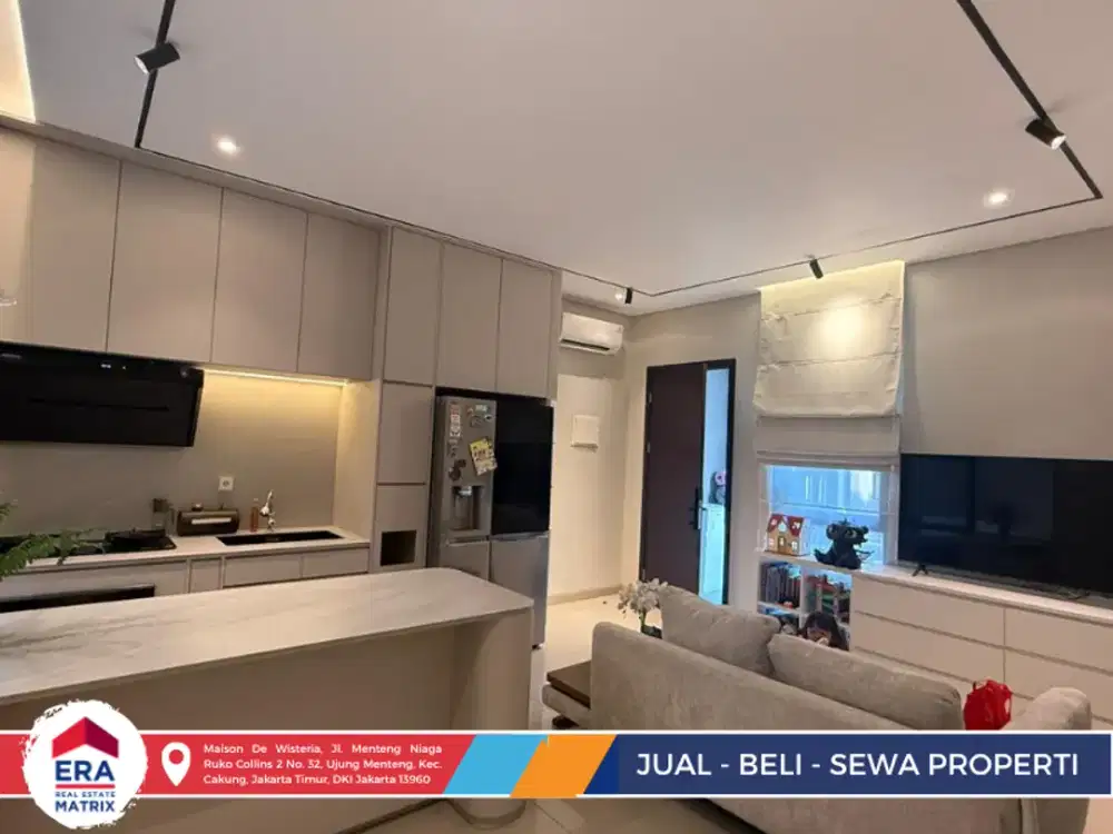 Jual Rumah Semi Furnish Cluster Viola SCG - Free Kitchen Set Mewah Modena & Electrolux