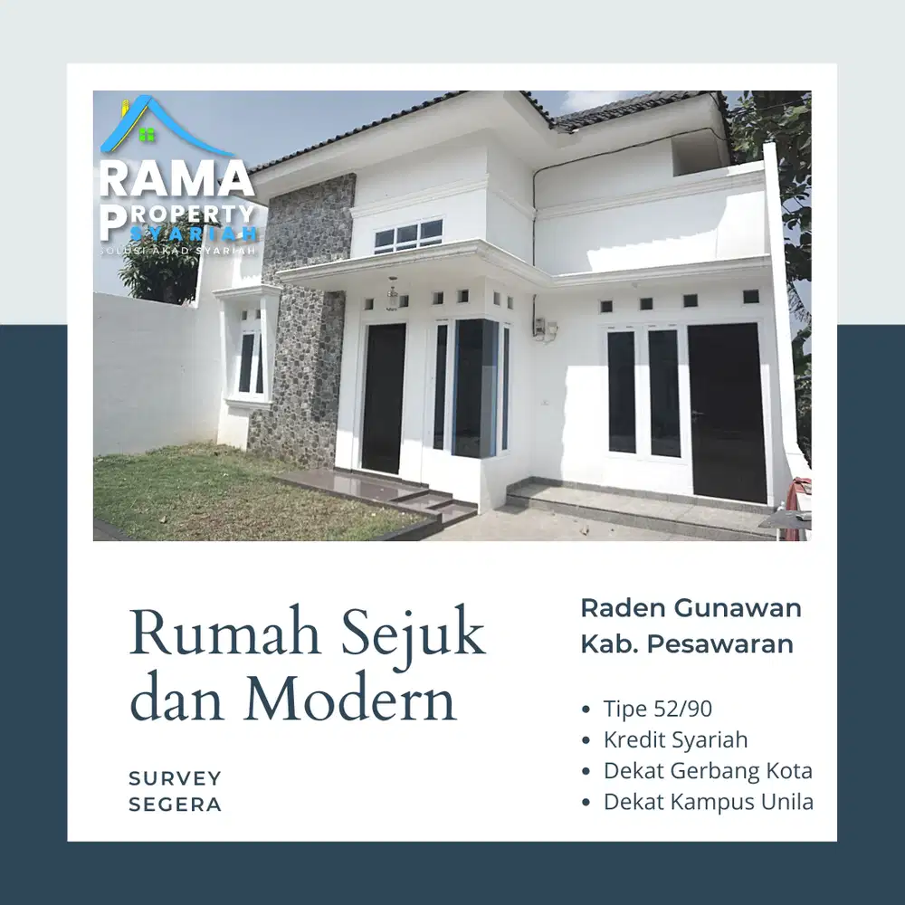 RUMAH RADEN GUNAWAN PRAMUKA DP MURAH TANAH LUAS